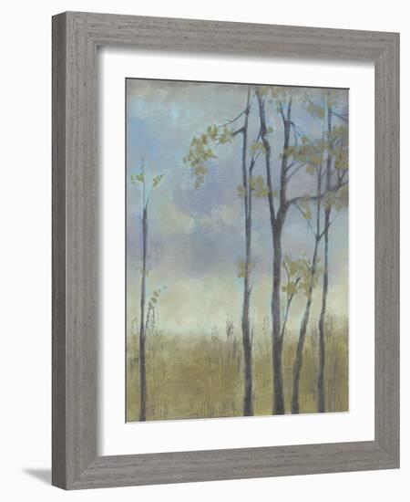 Tree-Lined Wheat Grass I-Jennifer Goldberger-Framed Art Print