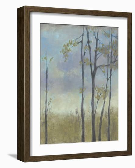 Tree-Lined Wheat Grass I-Jennifer Goldberger-Framed Art Print