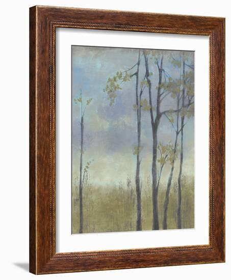 Tree-Lined Wheat Grass I-Jennifer Goldberger-Framed Art Print