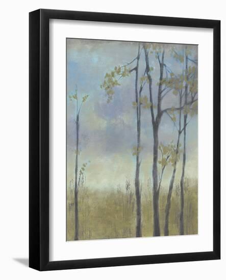 Tree-Lined Wheat Grass I-Jennifer Goldberger-Framed Art Print