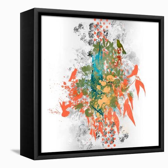 Tree of Birds, 2016 (Collage on Canvas)-Teis Albers-Framed Premier Image Canvas