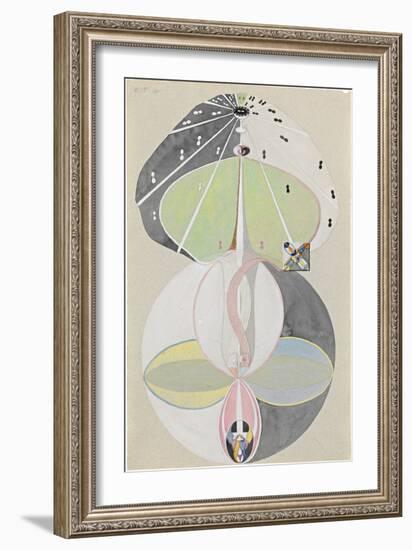 Tree of Knowledge, No. 5, 1915 (Oil on Canvas)-Hilma af Klint-Framed Giclee Print