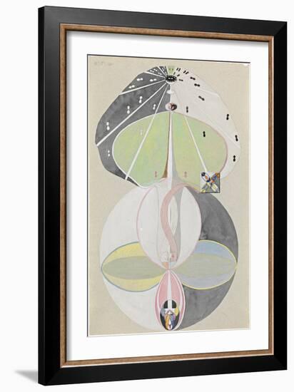 Tree of Knowledge, No. 5, 1915 (Oil on Canvas)-Hilma af Klint-Framed Giclee Print