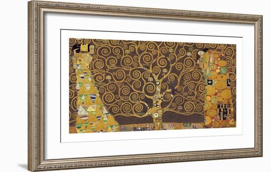 Tree of Life (Brown Variation) IV-Gustav Klimt-Framed Art Print
