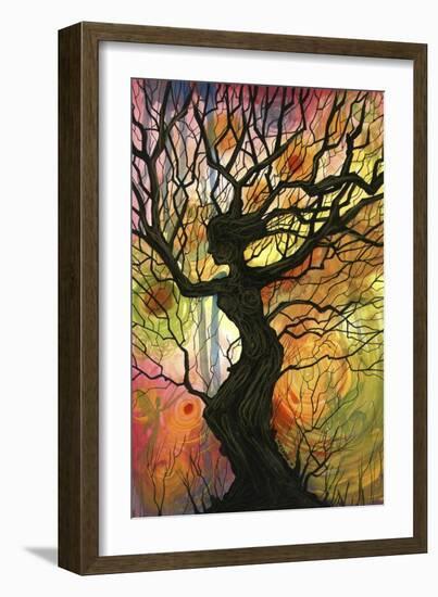 Tree of Life I-Cherie Roe Dirksen-Framed Giclee Print