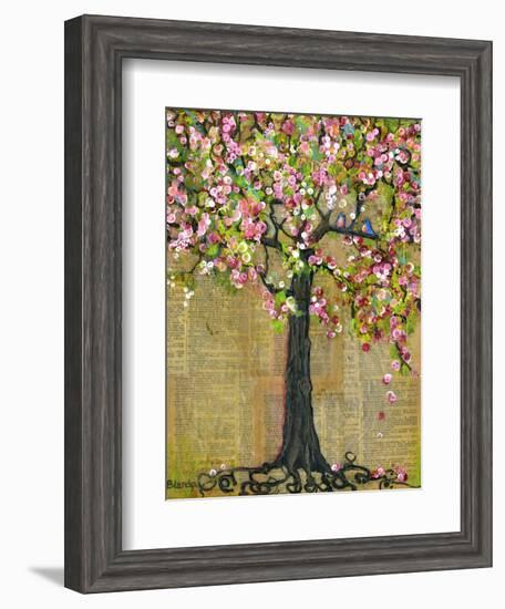 Tree of Life Lexicon Tree 4-Blenda Tyvoll-Framed Art Print