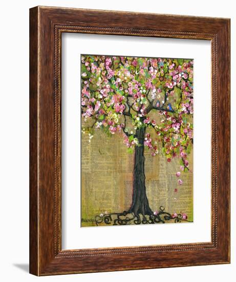 Tree of Life Lexicon Tree 4-Blenda Tyvoll-Framed Art Print