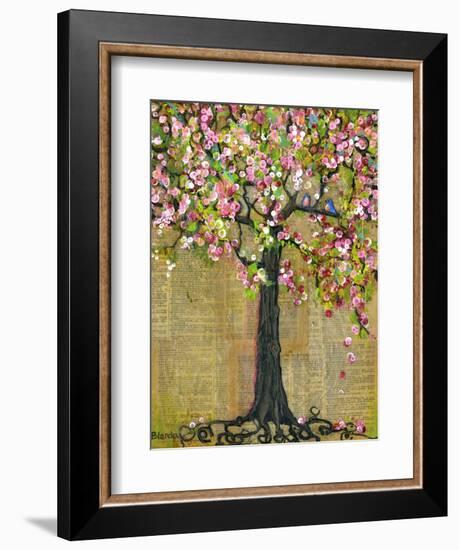 Tree of Life Lexicon Tree 4-Blenda Tyvoll-Framed Art Print