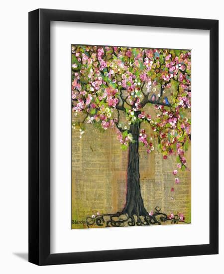 Tree of Life Lexicon Tree 4-Blenda Tyvoll-Framed Art Print