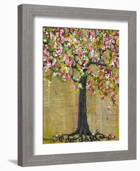 Tree of Life Lexicon Tree 4-Blenda Tyvoll-Framed Art Print