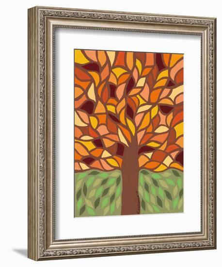 Tree of Life - Orange-Kerri Ambrosino-Framed Giclee Print