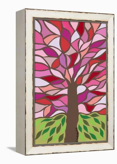 Tree of Life - Pink-Kerri Ambrosino-Framed Premier Image Canvas