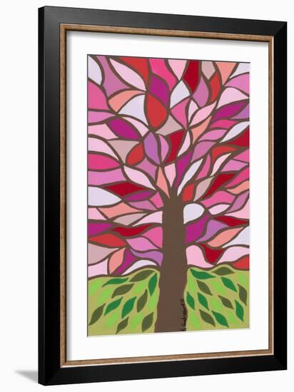 Tree of Life - Pink-Kerri Ambrosino-Framed Giclee Print