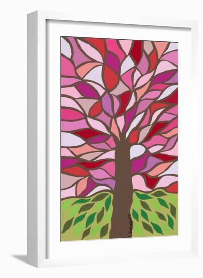 Tree of Life - Pink-Kerri Ambrosino-Framed Giclee Print