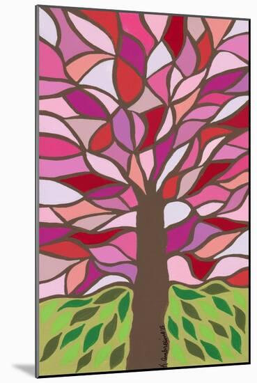 Tree of Life - Pink-Kerri Ambrosino-Mounted Giclee Print