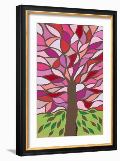 Tree of Life - Pink-Kerri Ambrosino-Framed Giclee Print