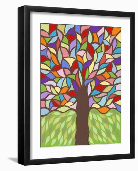 Tree of Life - Rainbow I-Kerri Ambrosino-Framed Giclee Print