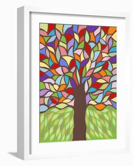 Tree of Life - Rainbow I-Kerri Ambrosino-Framed Giclee Print