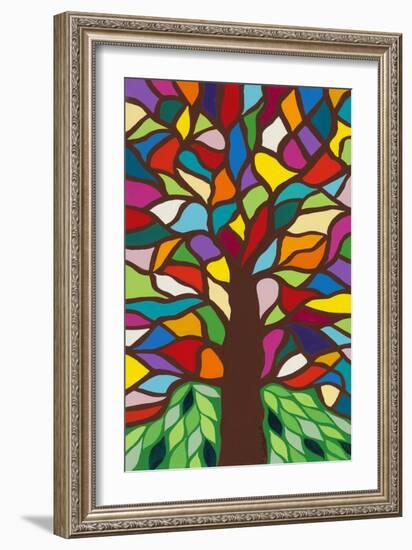 Tree of Life - Rainbow II-Kerri Ambrosino-Framed Giclee Print