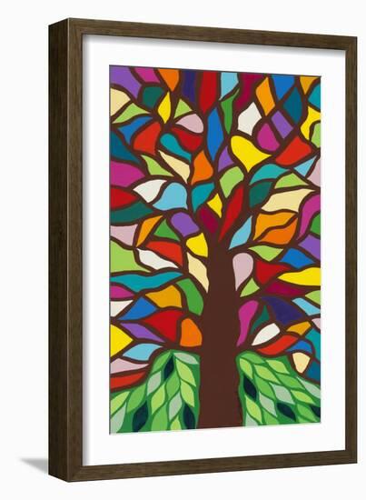 Tree of Life - Rainbow II-Kerri Ambrosino-Framed Giclee Print