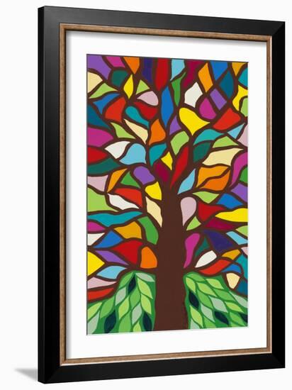 Tree of Life - Rainbow II-Kerri Ambrosino-Framed Giclee Print