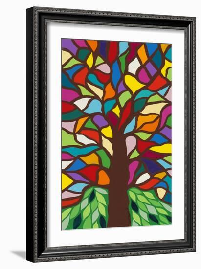 Tree of Life - Rainbow II-Kerri Ambrosino-Framed Giclee Print