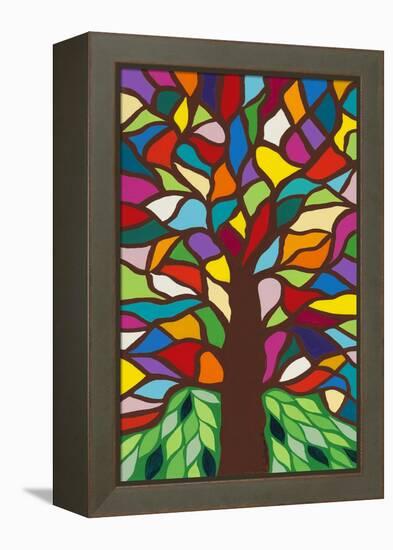 Tree of Life - Rainbow II-Kerri Ambrosino-Framed Premier Image Canvas