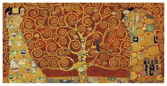 Tree Of Life Red Variation Art Print Gustav Klimt Art Com