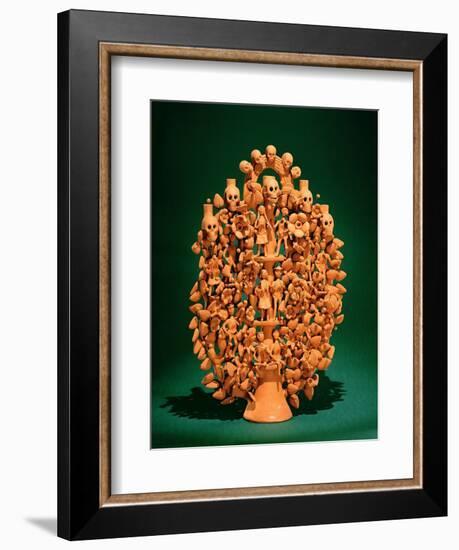 Tree of Life (Single-Fired Earthenware)-Mexican-Framed Giclee Print