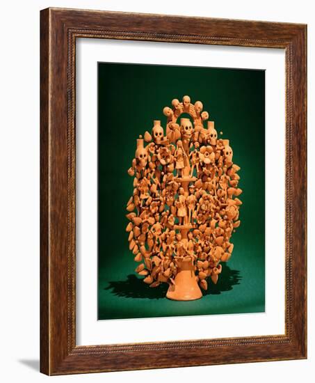 Tree of Life (Single-Fired Earthenware)-Mexican-Framed Giclee Print