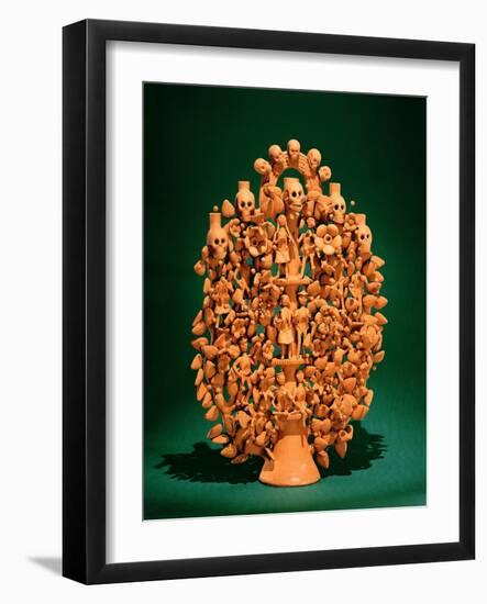 Tree of Life (Single-Fired Earthenware)-Mexican-Framed Giclee Print