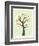 Tree of Life-Jazzberry Blue-Framed Art Print