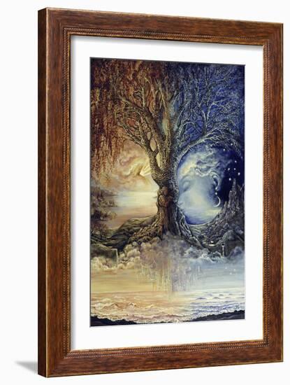 Tree Of Night & Day - Look Again-Josephine Wall-Framed Giclee Print