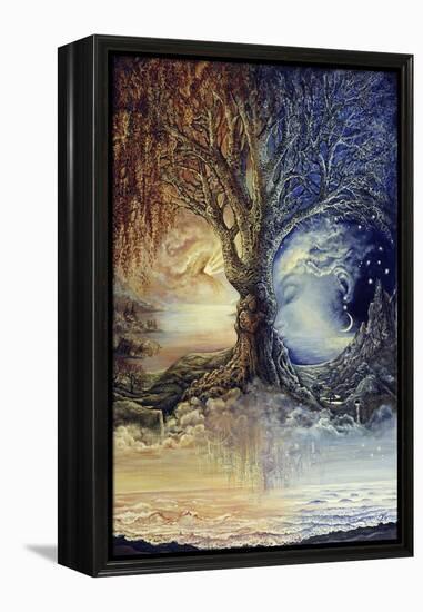 Tree Of Night & Day - Look Again-Josephine Wall-Framed Premier Image Canvas