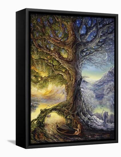 Tree Of Time River Of Life-Josephine Wall-Framed Premier Image Canvas