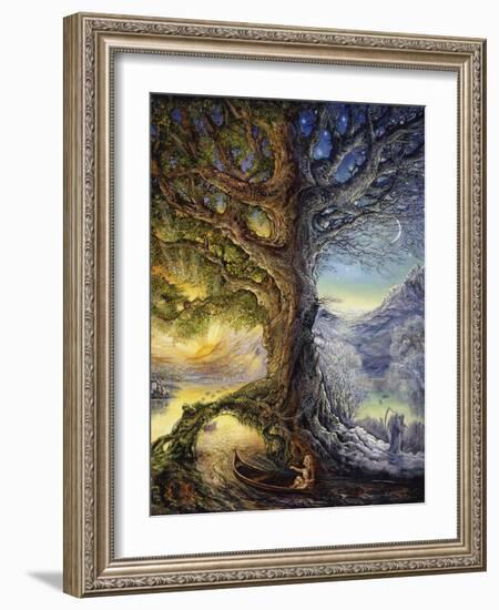 Tree Of Time River Of Life-Josephine Wall-Framed Giclee Print