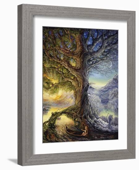 Tree Of Time River Of Life-Josephine Wall-Framed Giclee Print