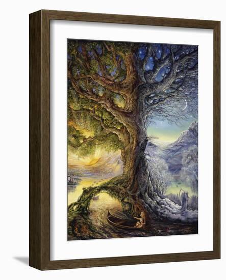 Tree Of Time River Of Life-Josephine Wall-Framed Giclee Print