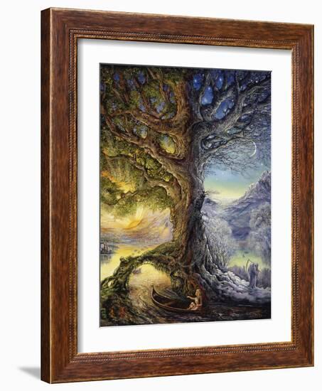 Tree Of Time River Of Life-Josephine Wall-Framed Giclee Print