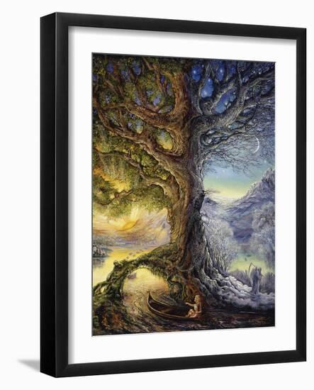 Tree Of Time River Of Life-Josephine Wall-Framed Giclee Print