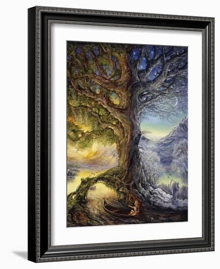 Tree Of Time River Of Life-Josephine Wall-Framed Giclee Print