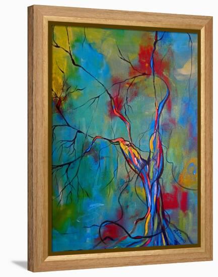 Tree Of Winding Color-Ruth Palmer-Framed Stretched Canvas