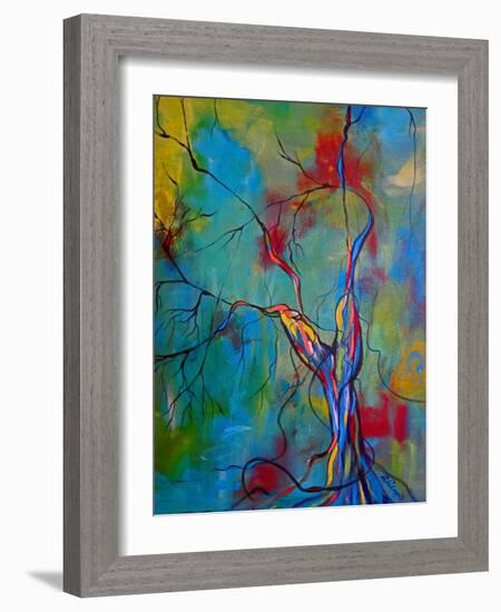 Tree Of Winding Color-Ruth Palmer-Framed Art Print