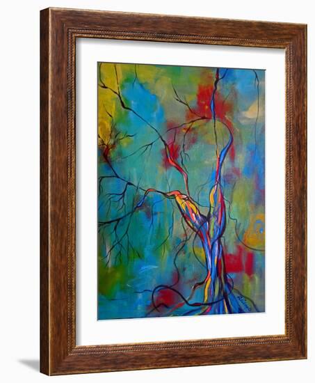 Tree Of Winding Color-Ruth Palmer-Framed Art Print