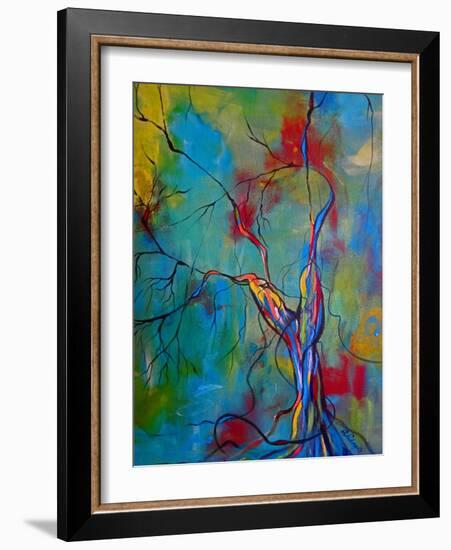 Tree Of Winding Color-Ruth Palmer-Framed Art Print