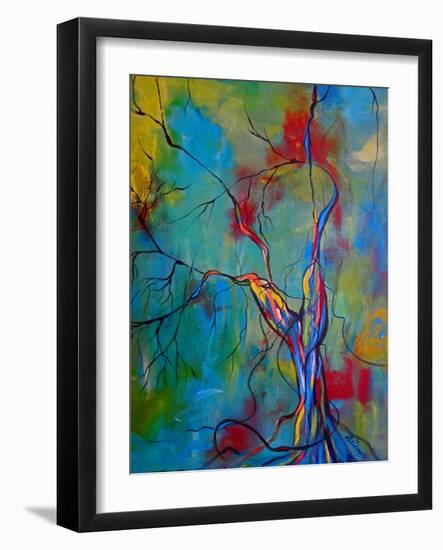 Tree Of Winding Color-Ruth Palmer-Framed Art Print