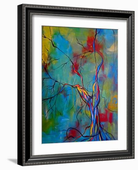 Tree Of Winding Color-Ruth Palmer-Framed Art Print