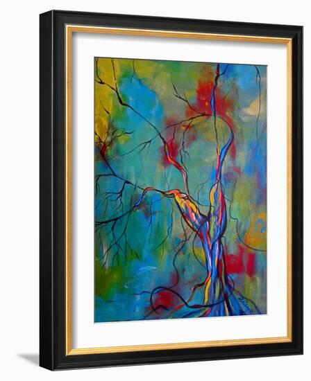 Tree Of Winding Color-Ruth Palmer-Framed Art Print