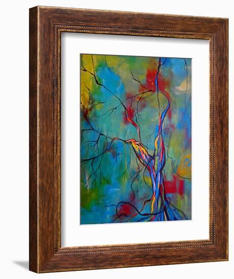 Tree Of Winding Color-Ruth Palmer-Framed Art Print