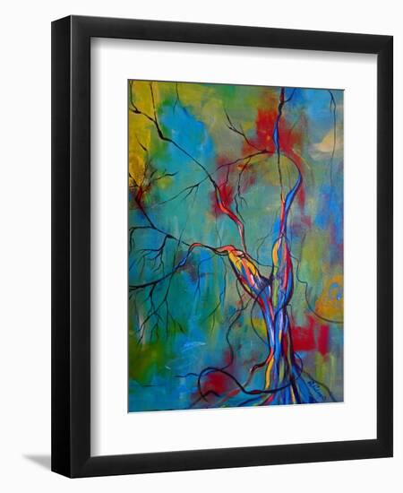 Tree Of Winding Color-Ruth Palmer-Framed Art Print